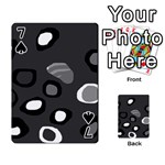 Gray abstract pattern Playing Cards 54 Designs  Front - Spade7