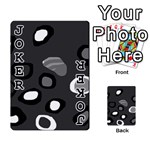 Gray abstract pattern Playing Cards 54 Designs  Front - Joker1