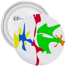 Colorful Amoeba Abstraction 3  Buttons by Valentinaart