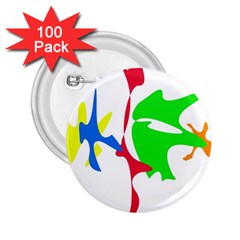 Colorful amoeba abstraction 2.25  Buttons (100 pack) 