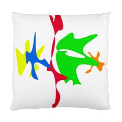 Colorful amoeba abstraction Standard Cushion Case (One Side)