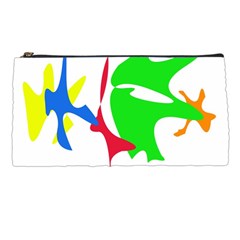 Colorful amoeba abstraction Pencil Cases
