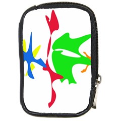 Colorful amoeba abstraction Compact Camera Cases