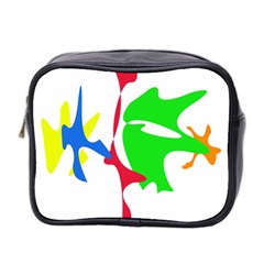 Colorful amoeba abstraction Mini Toiletries Bag 2-Side