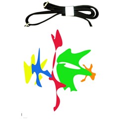 Colorful amoeba abstraction Shoulder Sling Bags