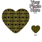 Dots Pattern Yellow Multi-purpose Cards (Heart)  Back 41