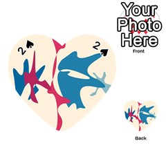 Decorative Amoeba Abstraction Playing Cards 54 (heart) 