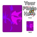 Purple, pink and magenta amoeba abstraction Multi-purpose Cards (Rectangle)  Front 4