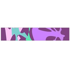 Purple Amoeba Abstraction Flano Scarf (large) by Valentinaart