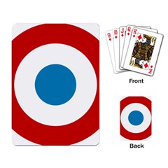 Roundel Of The French Air Force  Playing Card by abbeyz71