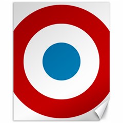 Roundel Of The French Air Force  Canvas 11  X 14  