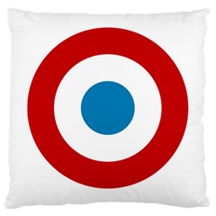 Roundel Of The French Air Force  Large Cushion Case (one Side)