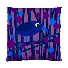 Purple Bird Standard Cushion Case (two Sides) by Valentinaart