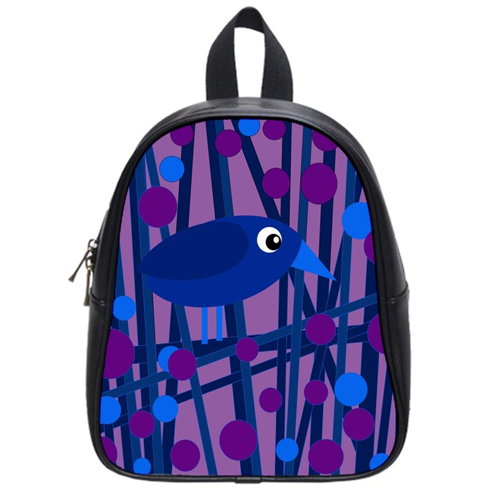 Purple bird School Bags (Small) 