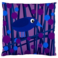 Purple Bird Standard Flano Cushion Case (one Side) by Valentinaart