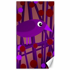 Sweet Purple Bird Canvas 40  X 72   by Valentinaart