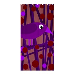Sweet Purple Bird Shower Curtain 36  X 72  (stall)  by Valentinaart