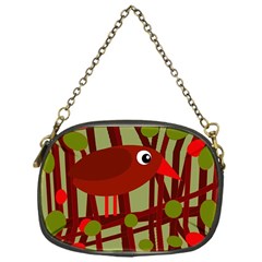 Red cute bird Chain Purses (One Side) 