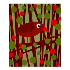 Red cute bird Shower Curtain 60  x 72  (Medium) 