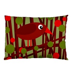 Red cute bird Pillow Case (Two Sides)