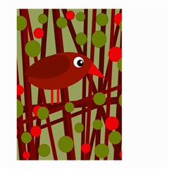 Red cute bird Small Garden Flag (Two Sides)
