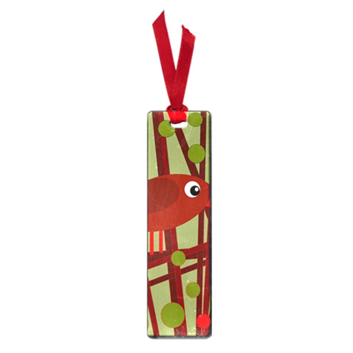 Red cute bird Small Book Marks