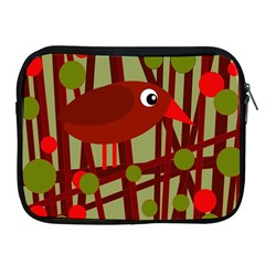 Red cute bird Apple iPad 2/3/4 Zipper Cases