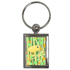 Yellow Little Bird Key Chains (rectangle) 