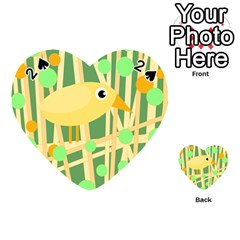 Yellow Little Bird Playing Cards 54 (heart) 