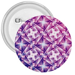 Purple Shatter Geometric Pattern 3  Buttons by TanyaDraws