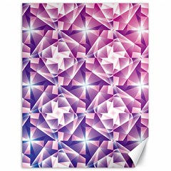 Purple Shatter Geometric Pattern Canvas 18  X 24   by TanyaDraws