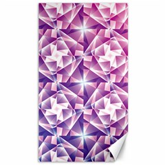 Purple Shatter Geometric Pattern Canvas 40  X 72   by TanyaDraws