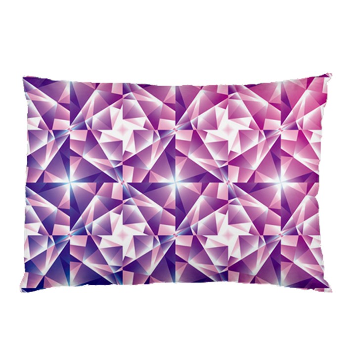 Purple Shatter Geometric Pattern Pillow Case