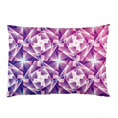 Purple Shatter Geometric Pattern Pillow Case (two Sides) by TanyaDraws