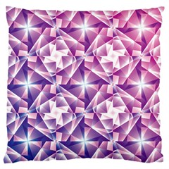 Purple Shatter Geometric Pattern Large Cushion Case (one Side) by TanyaDraws