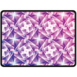 Purple Shatter Geometric Pattern Double Sided Fleece Blanket (Large)  80 x60  Blanket Back