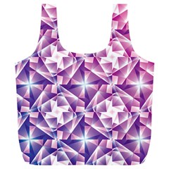 Purple Shatter Geometric Pattern Full Print Recycle Bags (l)  by TanyaDraws