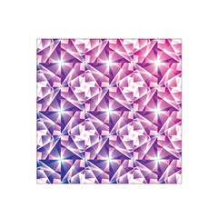 Purple Shatter Geometric Pattern Satin Bandana Scarf by TanyaDraws