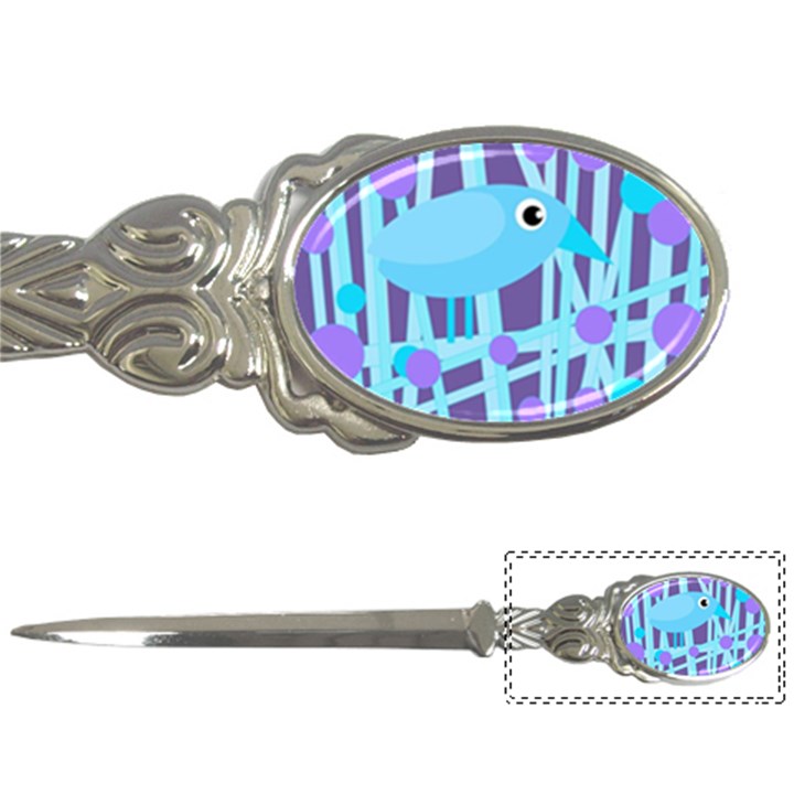 Blue and purple bird Letter Openers