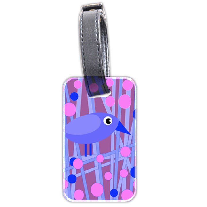 Purple and blue bird Luggage Tags (Two Sides)