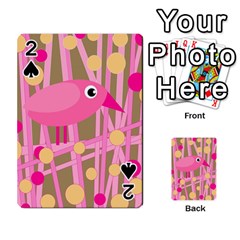 Pink Bird Playing Cards 54 Designs 