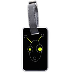 Yellow Alien Luggage Tags (one Side) 