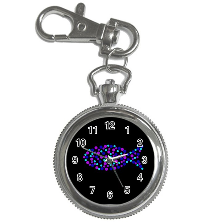 Purple fish Key Chain Watches