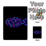 Purple fish Multi-purpose Cards (Rectangle)  Back 21