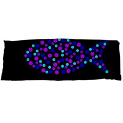 Purple Fish Body Pillow Case (dakimakura) by Valentinaart