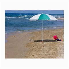 Beach Umbrella Glasses Cloth (small 2-side) by PhotoThisxyz