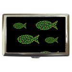 Green fishes pattern Cigarette Money Cases Front