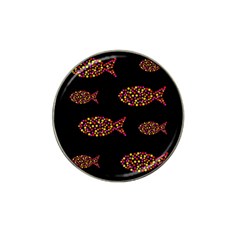 Orange Fishes Pattern Hat Clip Ball Marker by Valentinaart