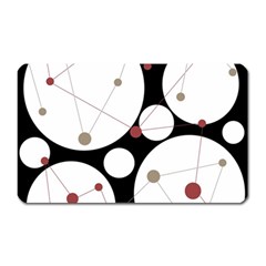 Decorative Circles Magnet (rectangular) by Valentinaart