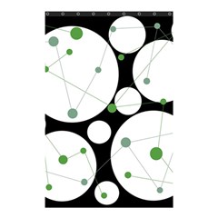 Decorative Circles - Green Shower Curtain 48  X 72  (small)  by Valentinaart